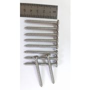 Шуруп 10*2   длина 50 мм, головка круглая плюс 9 мм. 10 шт, нерж, ДЮЙМОВАЯ РЕЗЬБА