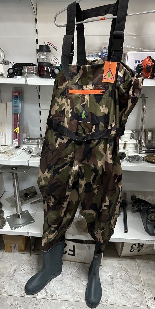 Полукомбинезон рыбацкий (вейдерсы) HABITAT нейлон комуфляж войлок 011С ...